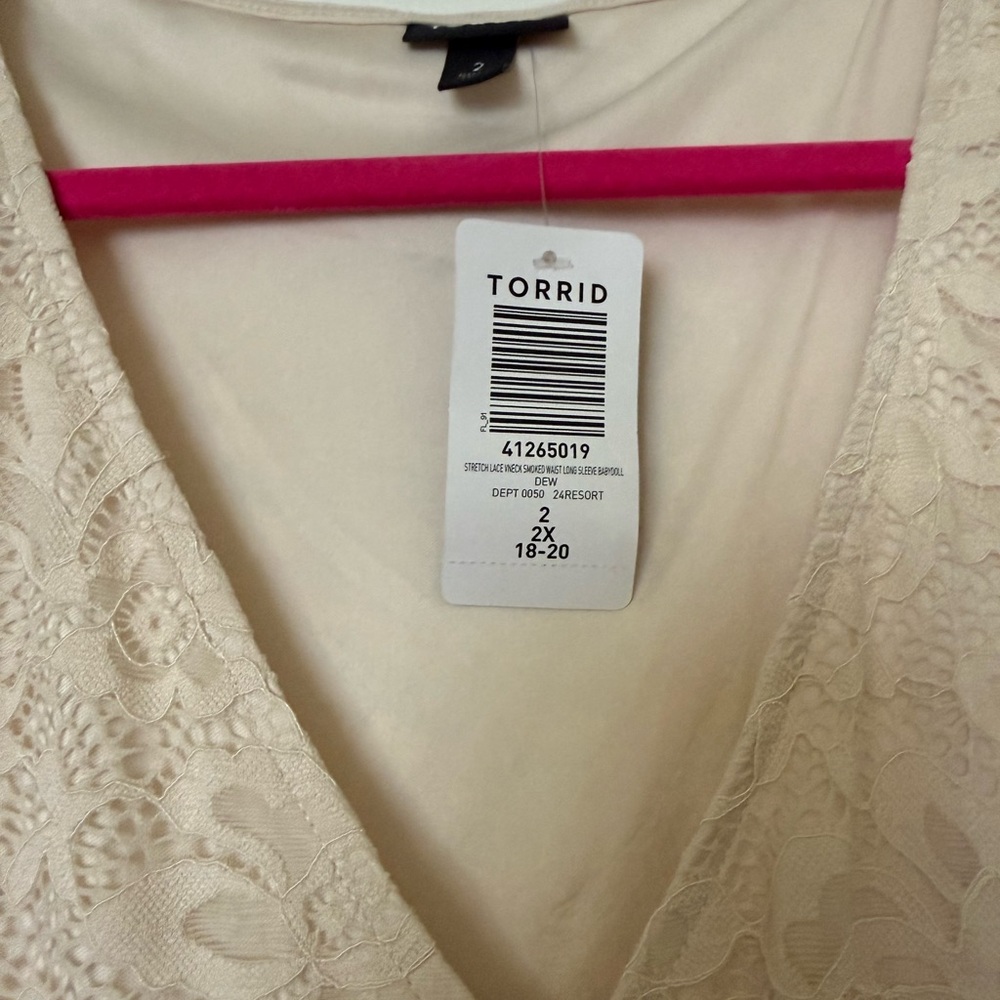 Torrid Ivory Lace Blouse